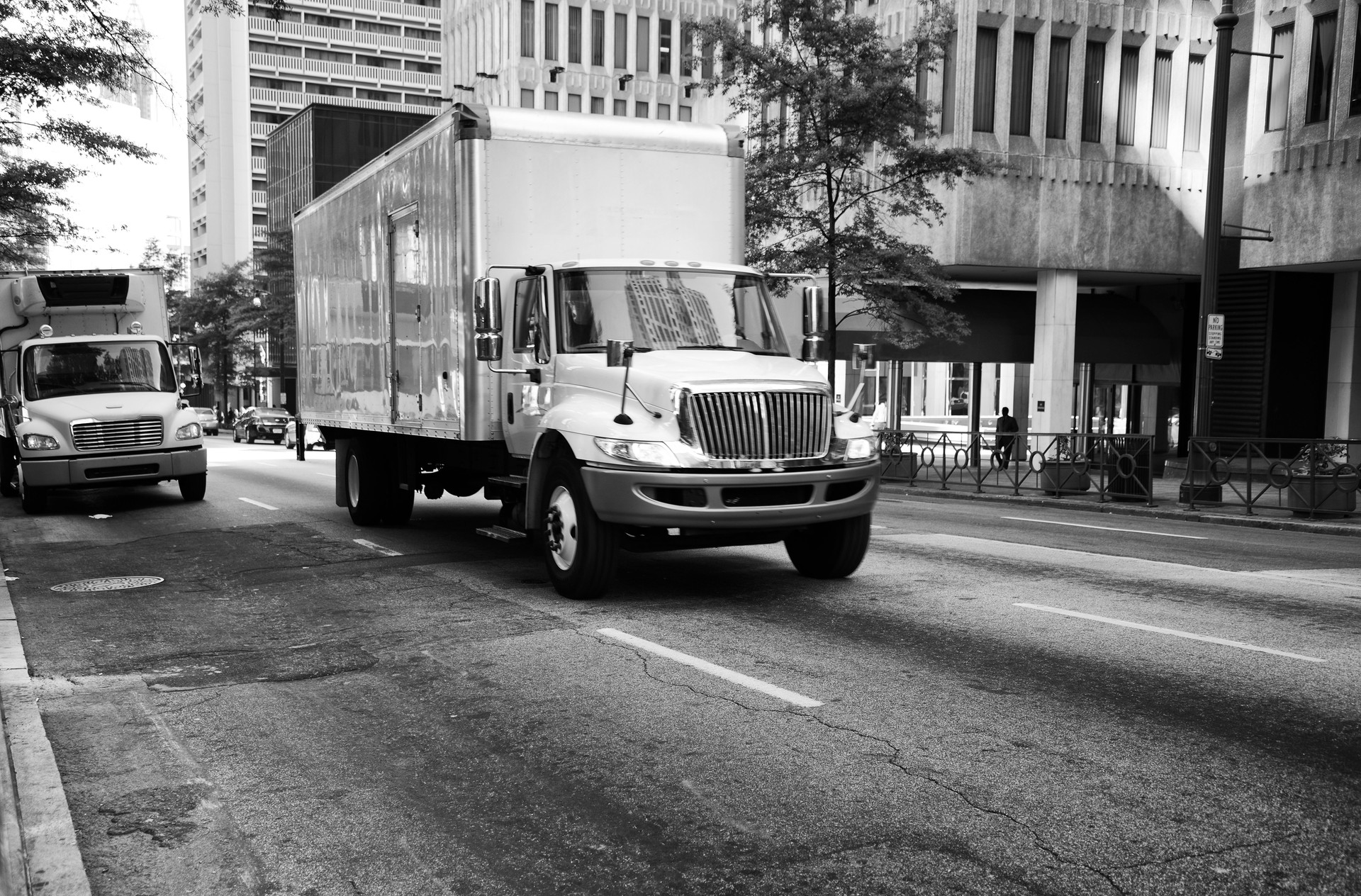 White truck in Atlanta.